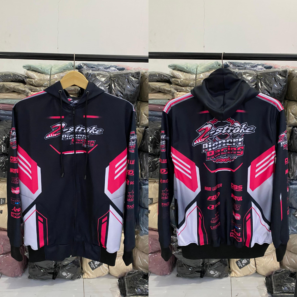 PIONERR RACING jaket 2stroke/jaket racing 2stroke/jaket motor/jaket balap/jaket racing 2stroke full 