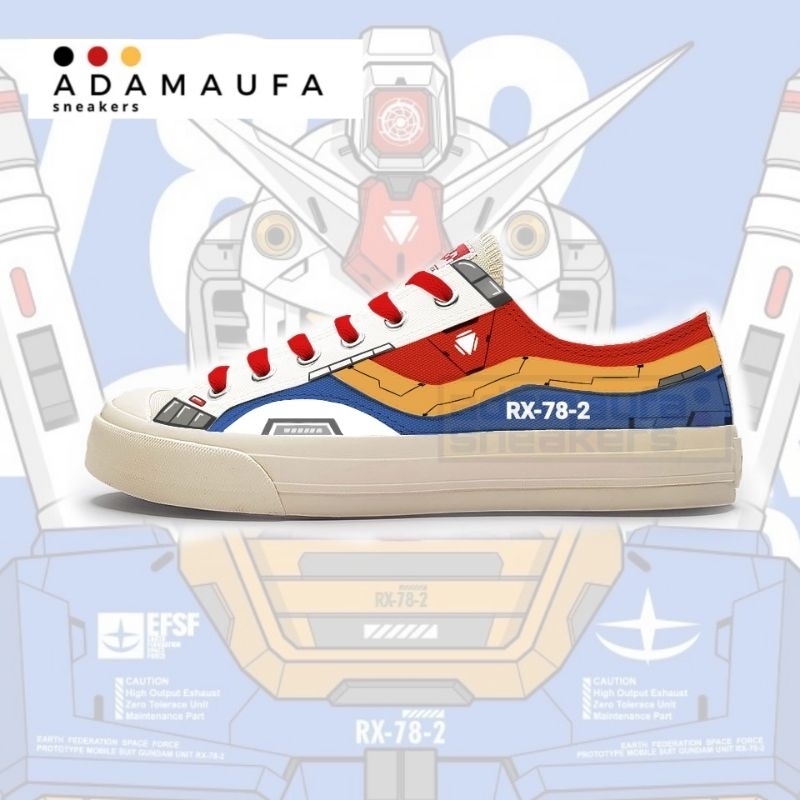 Ventela Custom Gundam Sepatu Pria Wanita