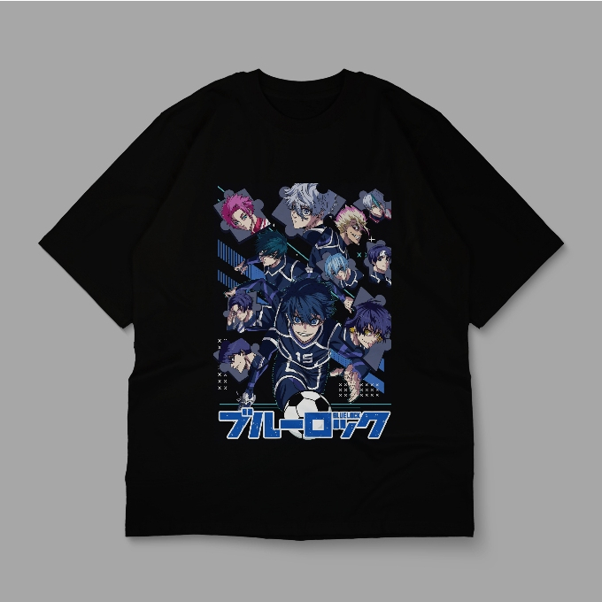 T-Shirt Oversize Anime Blue Lock
