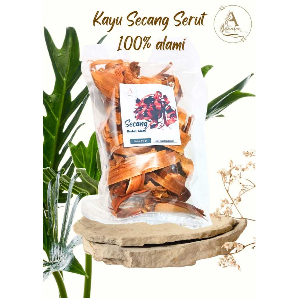 

Kayu Secang Serut Halus 50 gr Kualitas Warna Merah 100% herbal alami