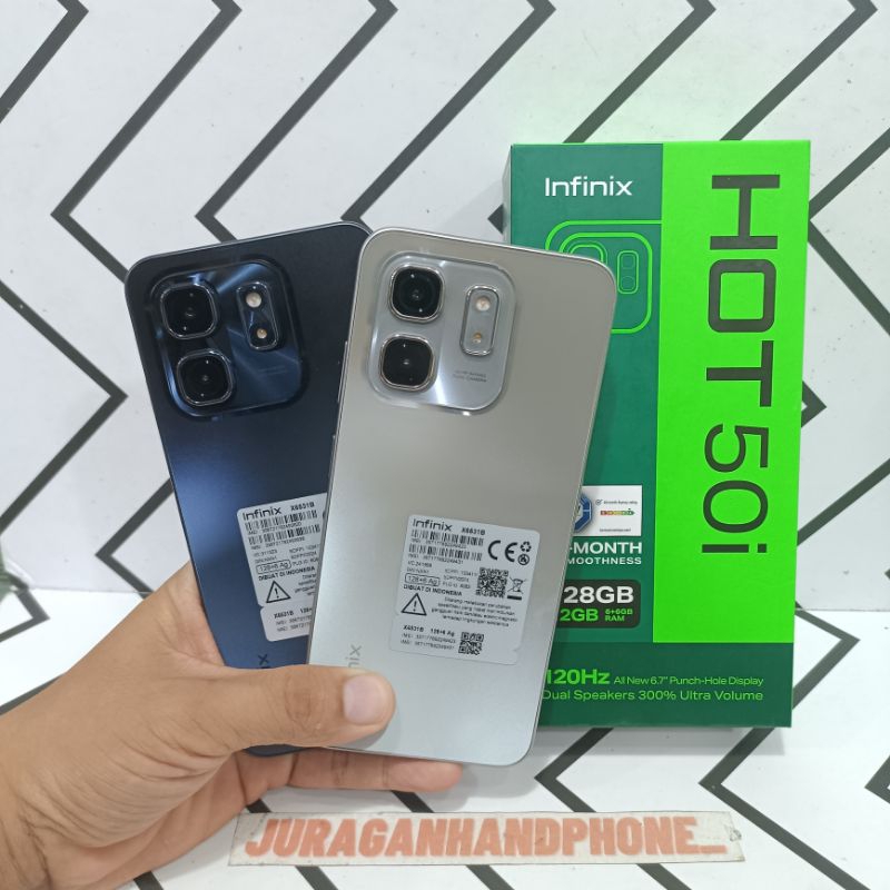 Infinix Hot 50i 6/128GB Hp Bekas Second Fullset Batangan