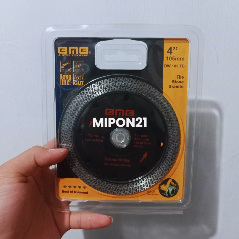 BMB Mata Pisau Potong Keramik Granit 4 Inch Turbo Model Batik