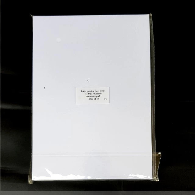 

Bahan id card pvc inkjet print digital sheet, bahan id card press oven ukuran A4 & A3 tebal 0,3 0,15