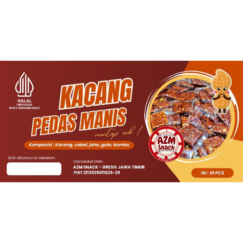 

kacang pedas manis grosir dapat 60pcs
