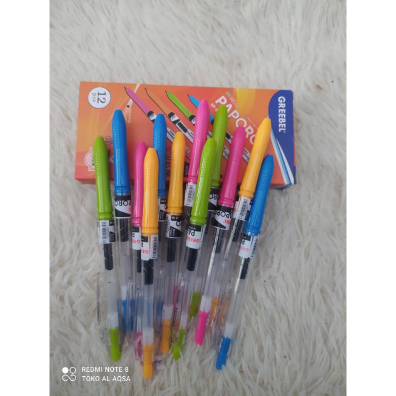 

Bolpoin//Pulpen//Bolpen Gel Pen Paporo Gp-507 Mix ( 1pcs )