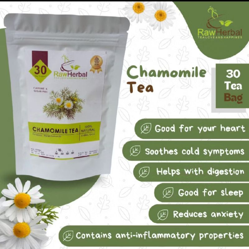 

Chamomile Tea: Chamomile Flower Tea / Teh Bunga Chamomile Isi 30 Tea Bag
