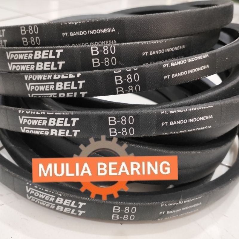 Van Fan Belt V-Belt B80 B-80 Merk V power Vpower