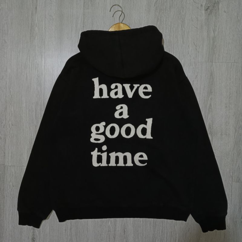 RARE ITEM Hoodie HAGT Have A Good Time BackPrint Big Logo Original