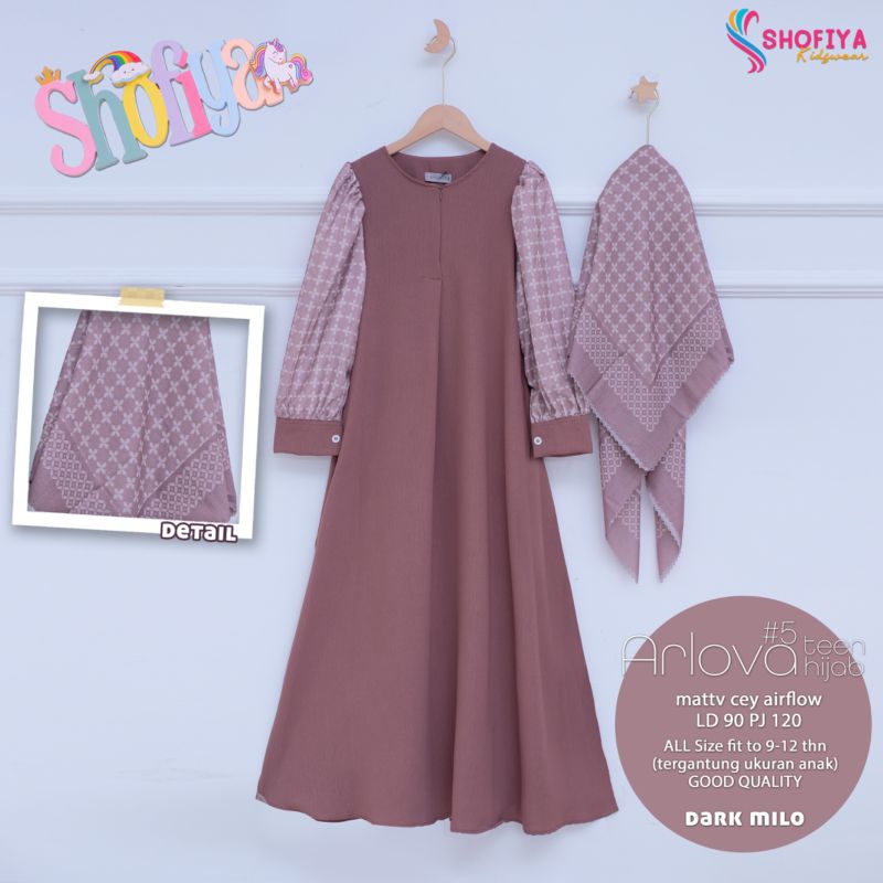 ARLOVA TEEN Ori Shofiya By Shofiya / Dress Shofiya  / Gamis  Shofiya / original Shofiya /  Set Shofi
