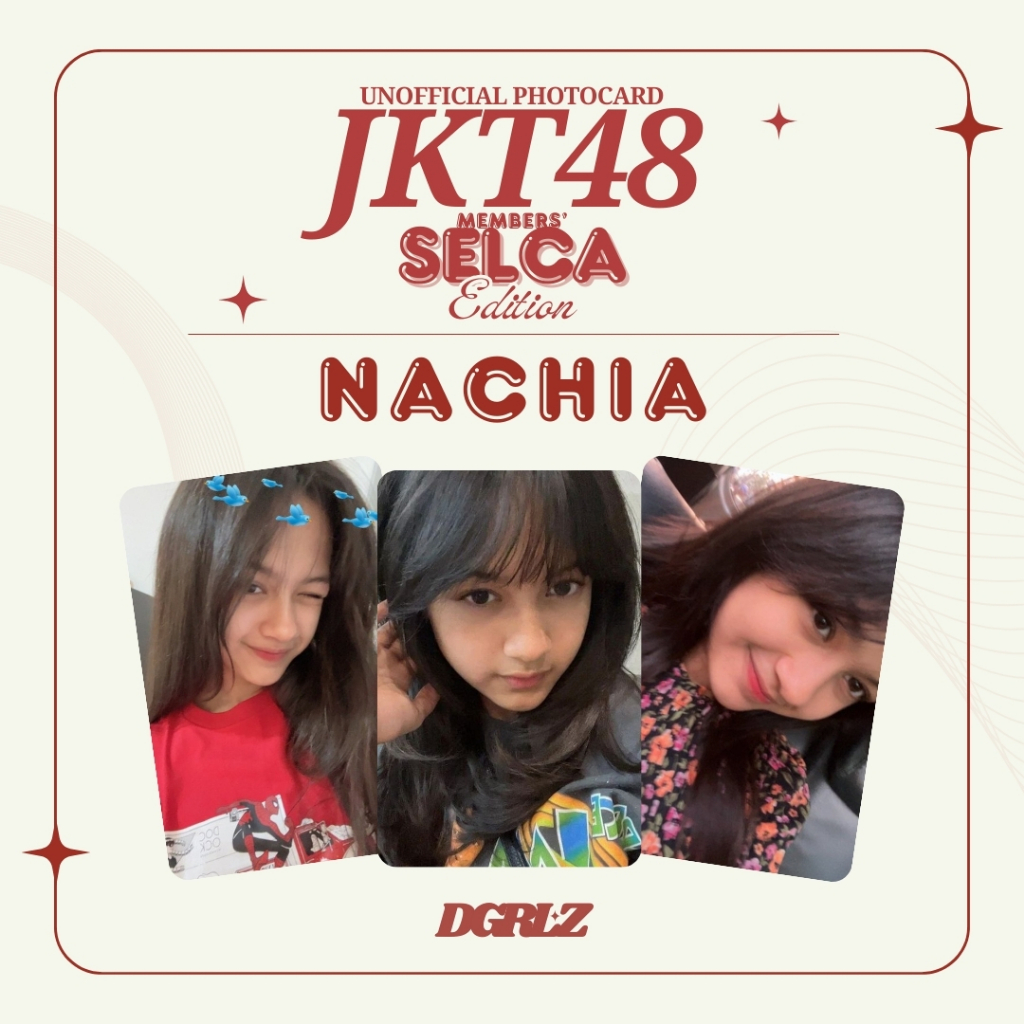 JKT48 NACHIA PREMIUM PHOTOCARD LOMOCARD "𝐒𝐄𝐋𝐂𝐀 𝐄𝐃." BY DGRLZ
