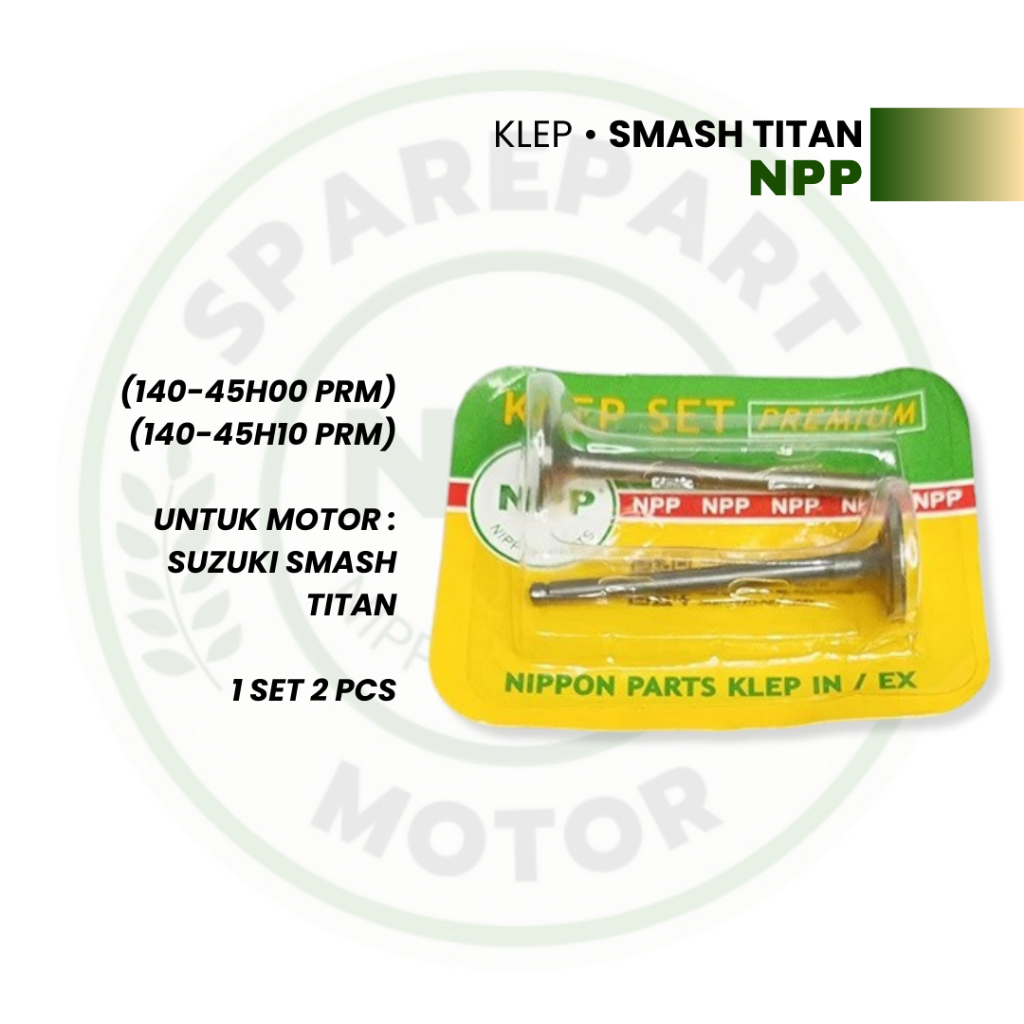Klep Smash Titan || Payung Klep Set Motor Suzuki Smash Titan Merk NPP