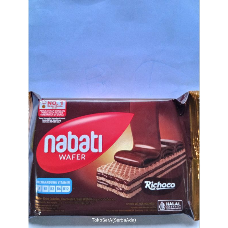 

NABATI WAFER PAKET ISI 5 PCS RASA COKELAT