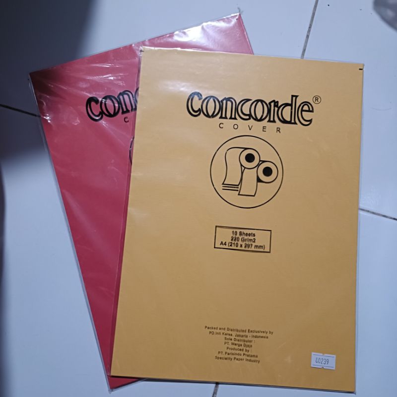 

Kertas Concorde A4 220 gram tebal isi 10 lembar