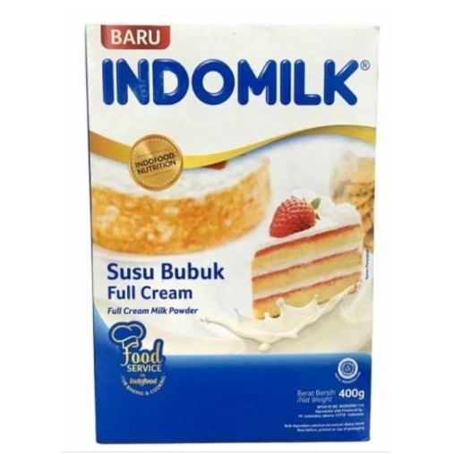 

INDOMILK SUSU BUBUK FULL CREAM 400 GR