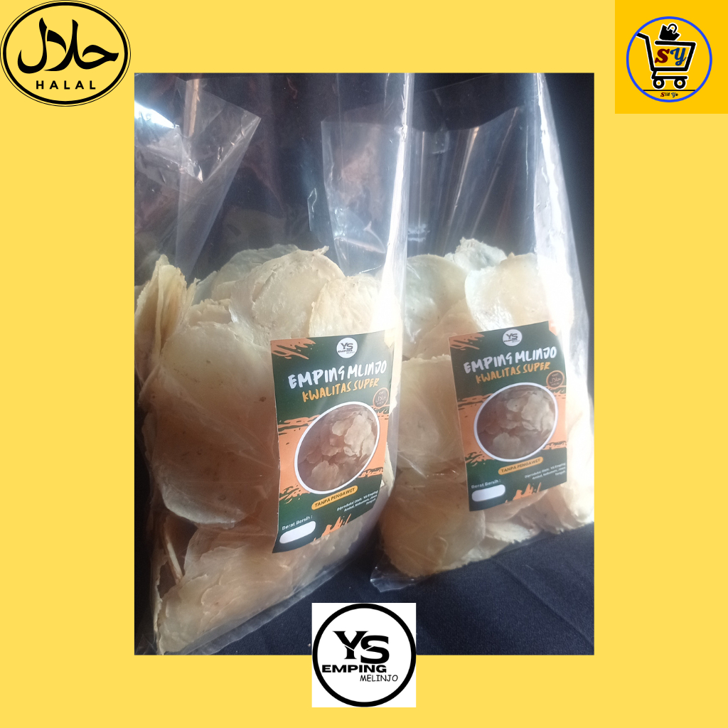 

Emping Mlinjo Mentah Besar (4/5 Biji Ukuran 6-7cm) 250gr Original Berkwalitas Super Tanpa Pengawet