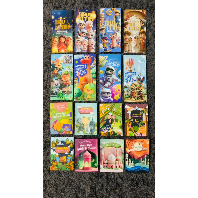 

AMPLOP LEBARAN PREMIUM (1 PAKET ISI 16 PCS)
