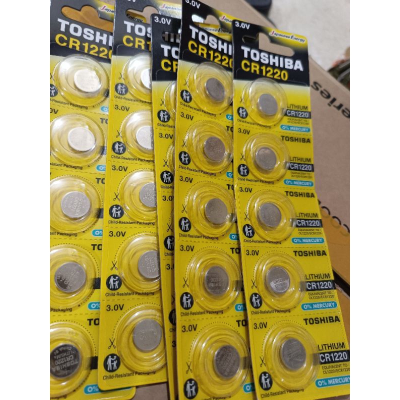 Baterai Batre TOSHIBA 1220 CR1220 CR1220, DL1220, ECR1220, BR1220, 280-208, DL1220B Original