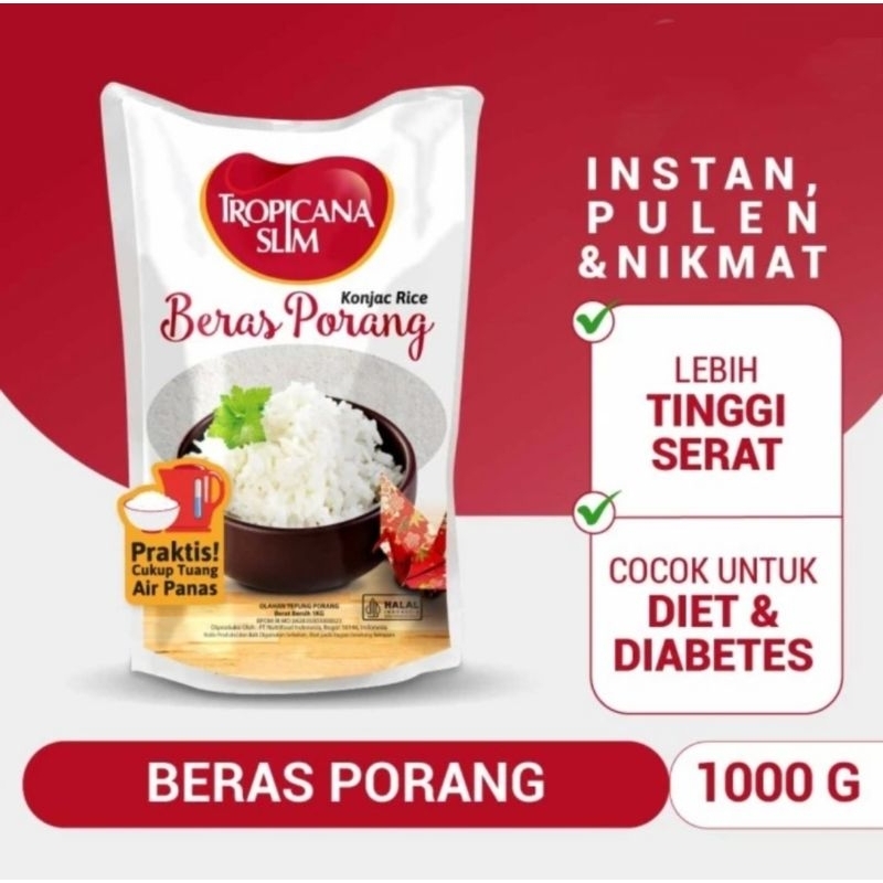 Tropicana Slim Beras Porang 1 kg / beras porang slim tropicana