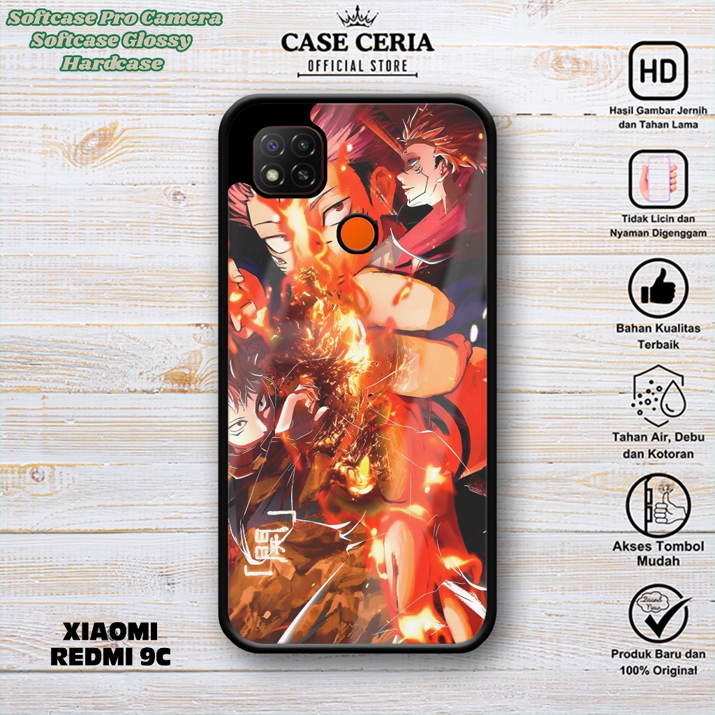 Case Xiaomi Redmi 9C - Casing Redmi 9C Anime Gojo – Softcase Pro Camera Redmi 9C – Silikon Case