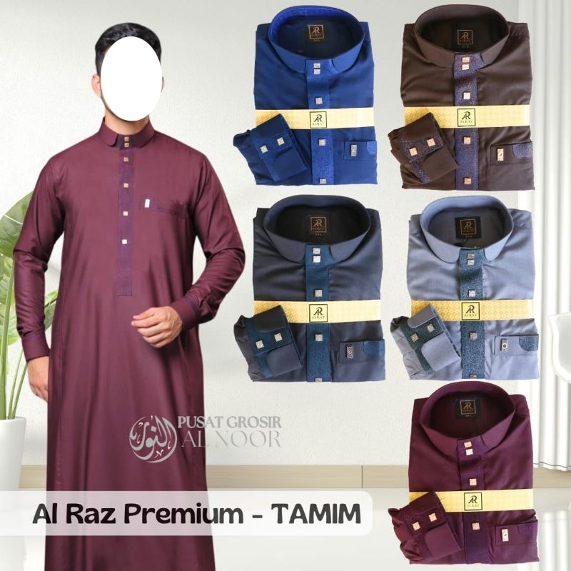 Jubah Saudi | Gamis Pria | Al Raz Kombinasi Premium Tamim - Pusat Grosir Al Noor