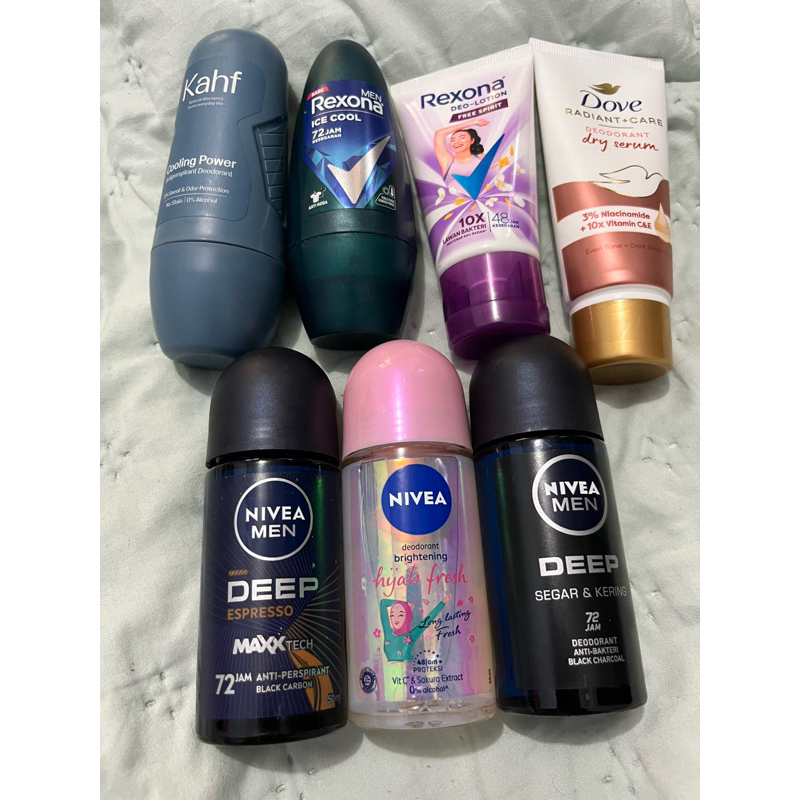 ORI 100% NEW Deodorant Nivea Men Deep, Hijab Fresh, Rexona Deo Lotion, Dove Radiant Care, Rexona Ice