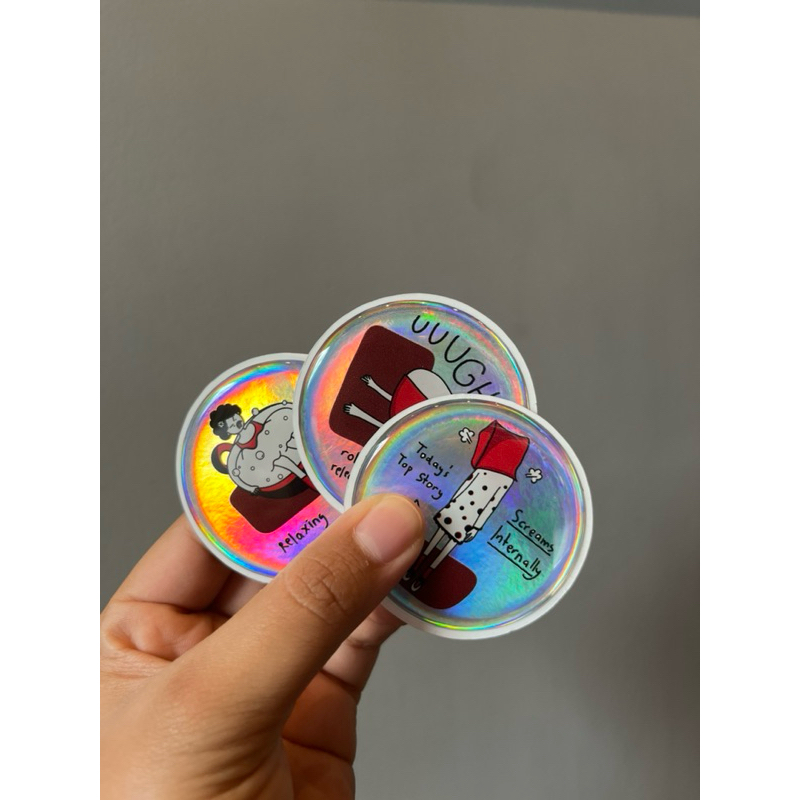 

Sticker Hologram Angry expression by poestoo