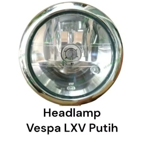 Sparepart Original Headlamp Vespa LXV Warna Putih