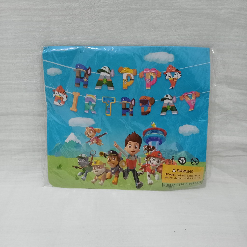 Happy Birthday Kertas Ucapan Ultah Paw Patrol