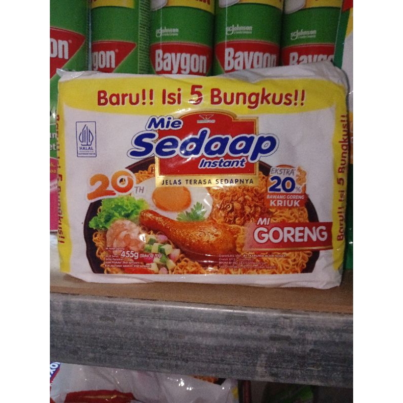 

Mie sedap Bag isi 5 90gr