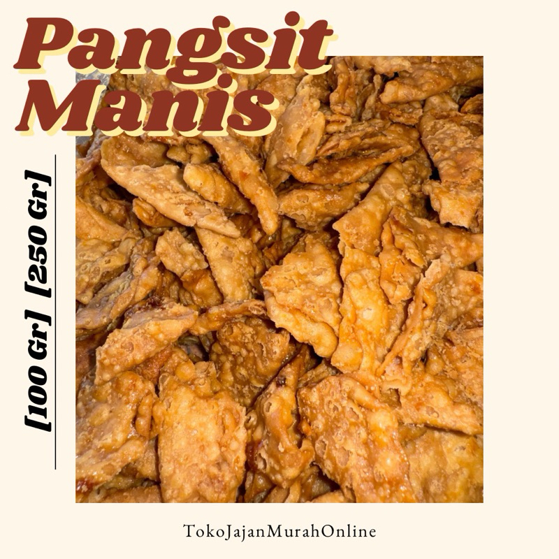 

Pastel Segitiga Pangsit Lipat Manis Gurih Renyah [100gr] [250gr]