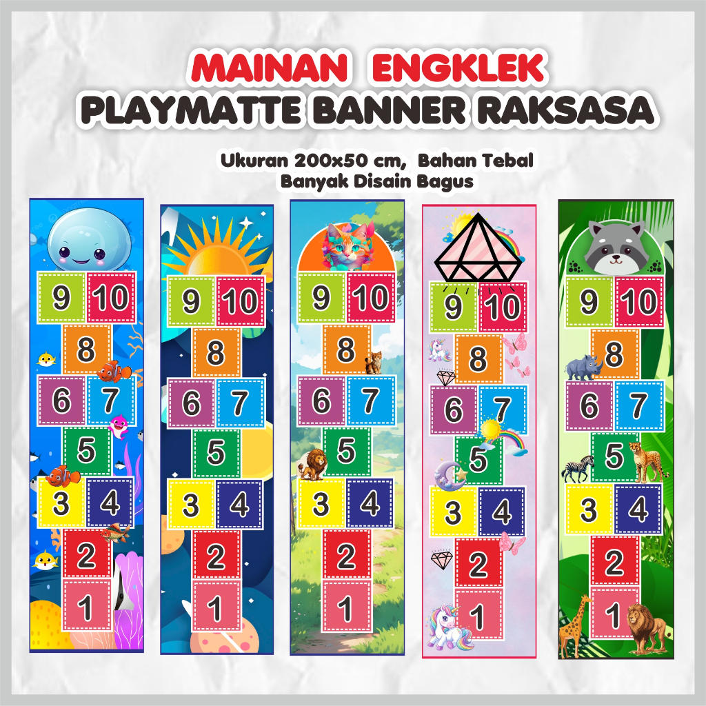 MAINAN ENGKLEK TRADISIONAL KARPET PLAYMATE EDUKASI ENGKLEK JUMBO SENSOR MOTORIK