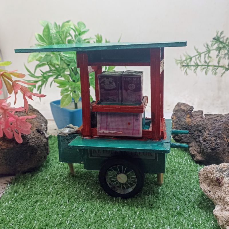 Miniatur Gerobak Ketoprak pvc