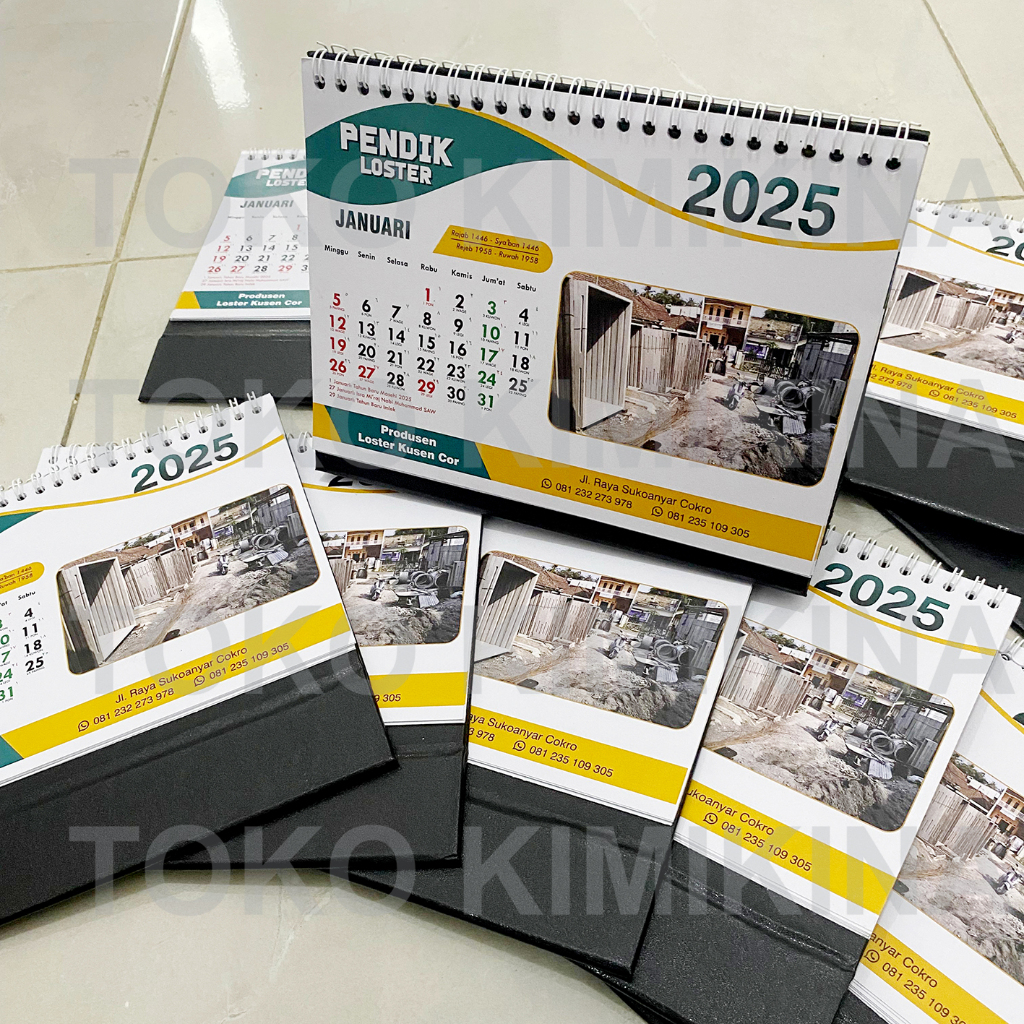 

KALENDER MEJA CUSTOM 2025 KALENDER DUDUK