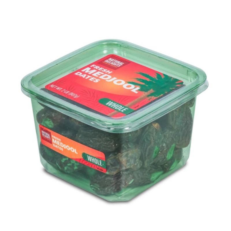 

NATURAL DELIGHTS Kurma Medjool Amerika BardValley 907Gr Premium Dates High Quality Tekstur Lembut dan Legit