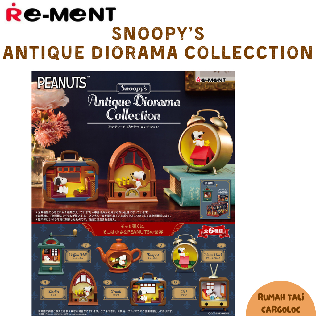 Re-ment REMENT SNOOPY's ANTIQUE DIORAMA COLLECTION
