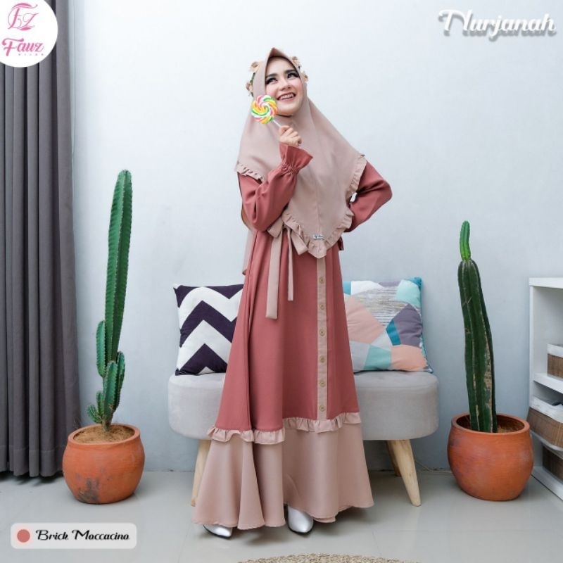 nurjanah by fauz hijab/gamis set