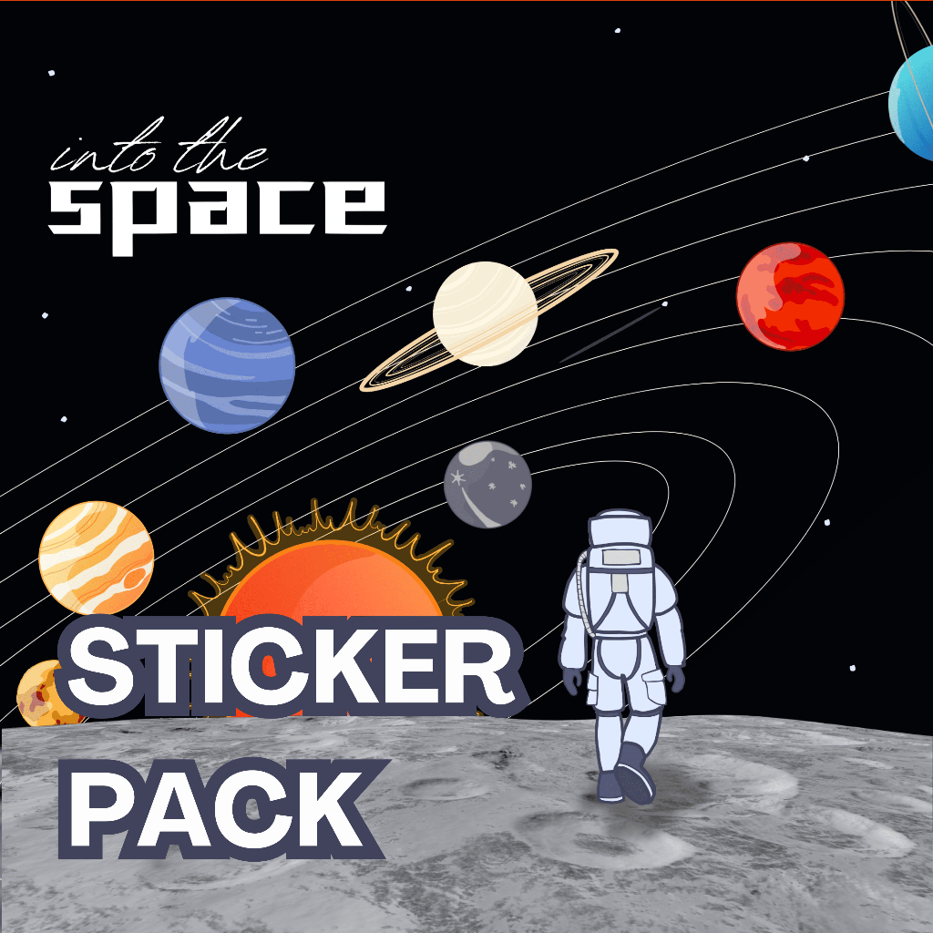 

Sticker Pack SPACE - Sticker Luar Angkasa Vinyl Premium Waterproof untuk laptop, HP, jurnal, motor, helm, ipad, buku