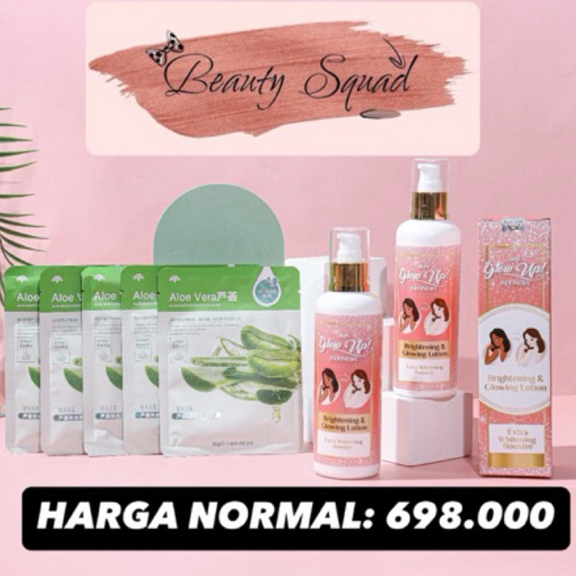 PEMUTIH SUPER SKIN GLOW UP INDONESIA || GLOWUPID (PALING TERLARIS DAN BONUS MASKER WAJAH)