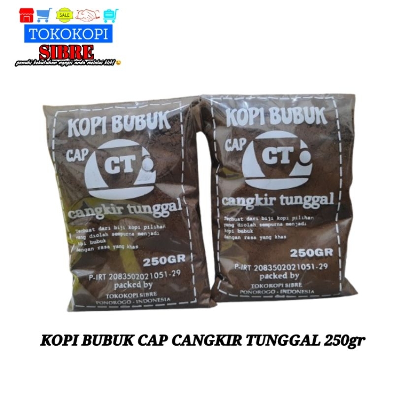 

kopi bubuk cap cangkir tunggal 250gr