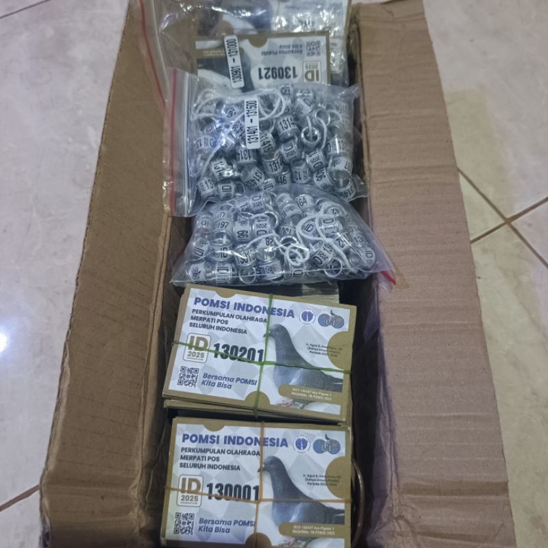 Ring ID Cincin ID 2025 resmi FCI POMSI merpati pos minimal beli 5