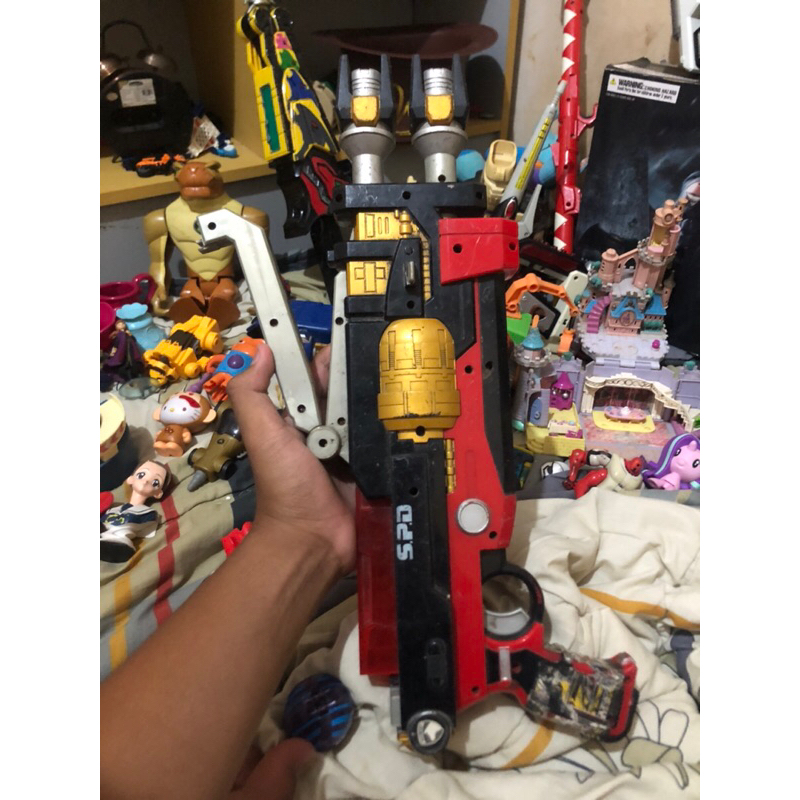 senjata power ranger / dx power ranger  red mantap spd elektrik of