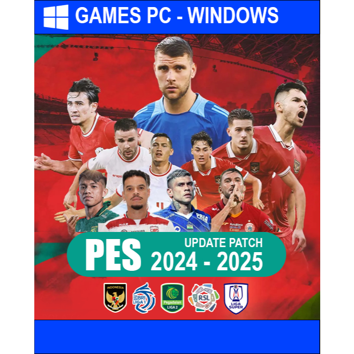PES 2025 - Game PC Offline - Update Patch 2024 - 2025 - BRI Liga 1 - Efootball - Football Life