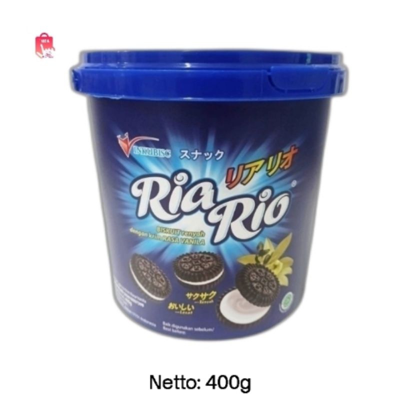 

Inkubisc Ria Rio Biskuit Renyah Dengan Krim Rasa Vanila 400g