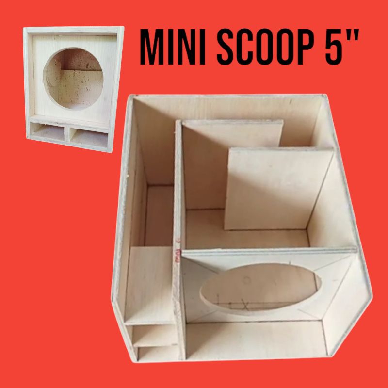 Box Speaker 5 inch Miniscoop - Box miniatur Mini Scoop 5inch Bahan MDF BOARD