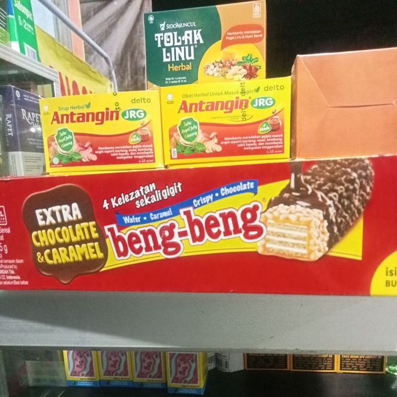 

Beng Beng Extra Chocolate & Caramel isi 17 bungkus