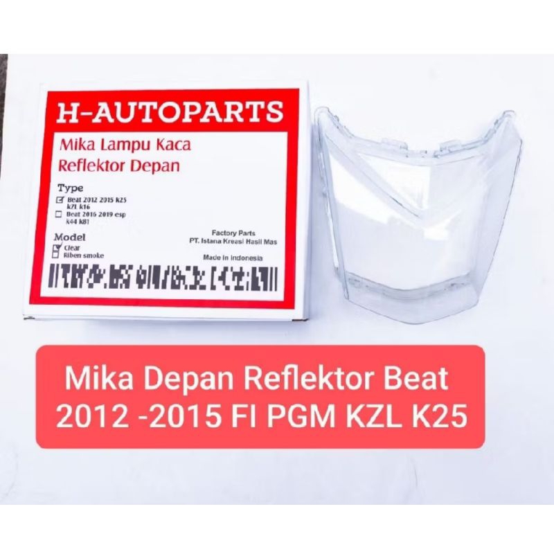 COD Mika Kaca Bening Mika Lampu kaca Reflektor Depan Motor Honda Beat Beat fi esp 2016 - 2019 Beat 2