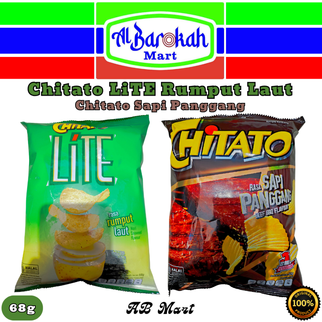 

Chitato Sapi Panggang 68g | Chitato LiTE Rumput Laut 68g