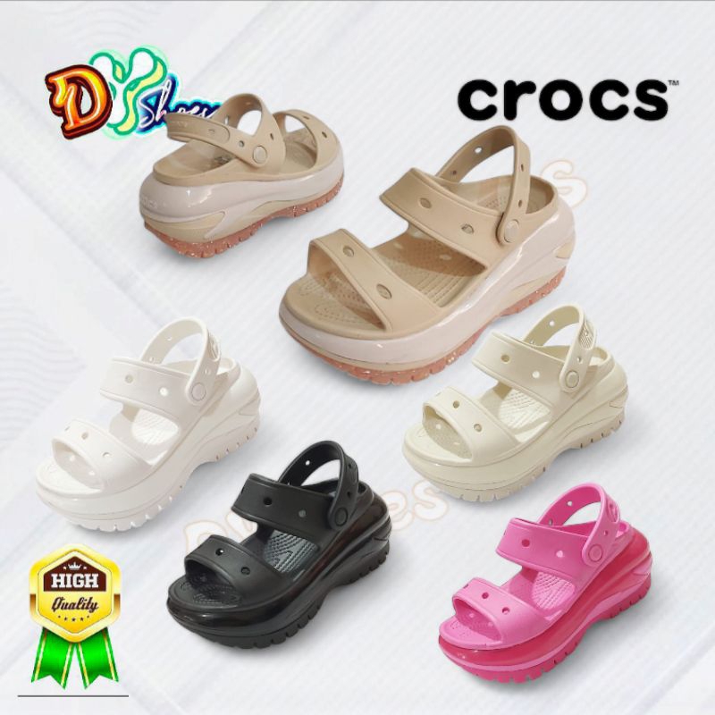 DYshoes - Crocs Mega Crush Slide / mega crush slide wanita /Crocs mega crush slide / crocs