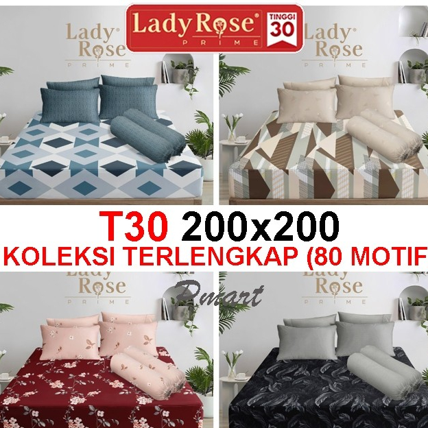SPREI LADY ROSE 200x200 / SPREI LADY ROSE EXTRA KING / SPREI LADYROSE 200x200 TERLARIS