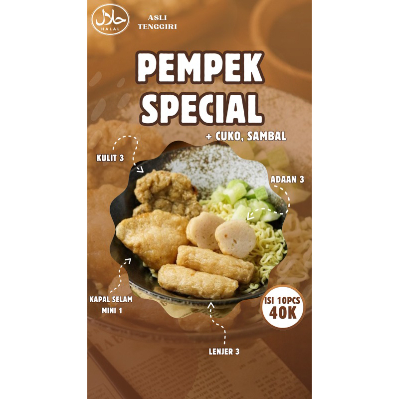 

PEMPEK SPECIAL KOMPLIT FROZEN - isi 10pcs (ASLI TENGGIRI)